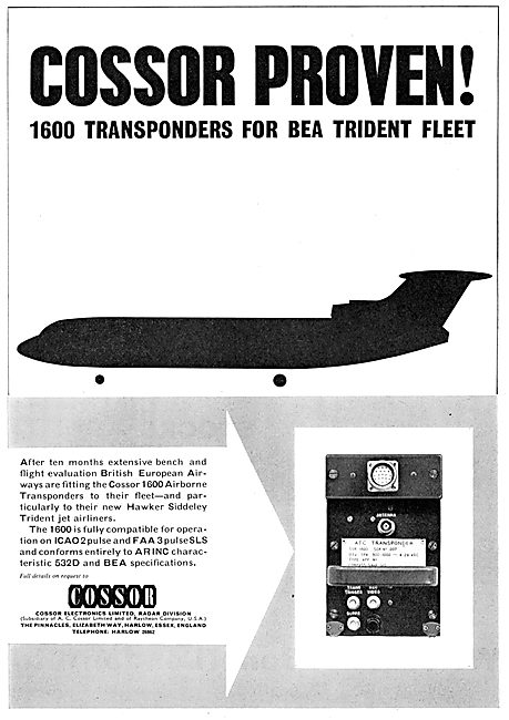 Cossor 1600 Airborne Transponder                                 