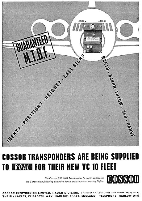 Cossor SSR 1600 Aircraft Transponders                            