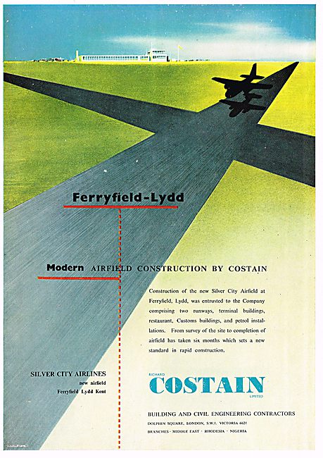 Modern Airfield Construction By Costain. Lydd Ferryfield         