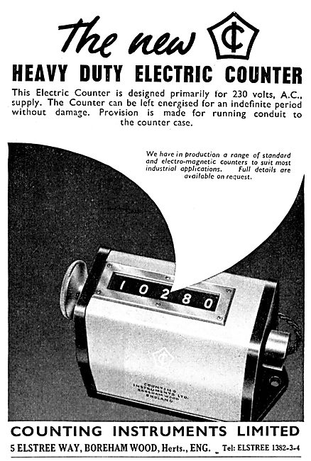 Counting Instruments Electric Counters                           