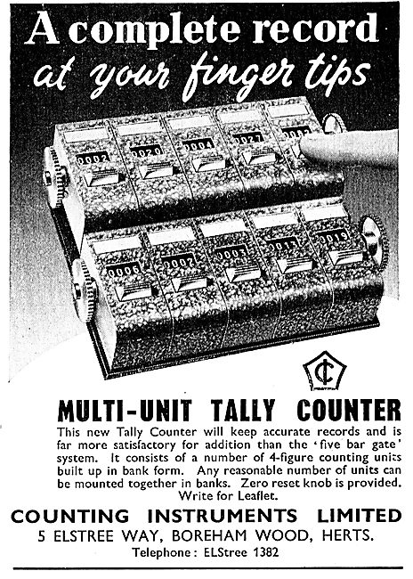 Counting Instruments Tally Counters                              