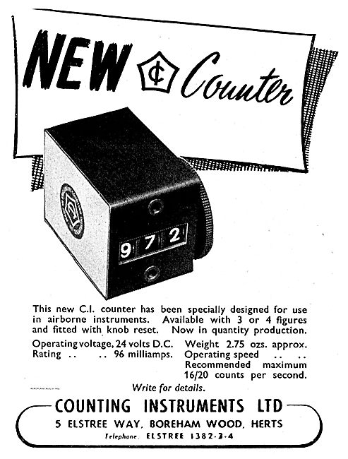 Counting Instruments 24V  CI Counter For Airborne Instruments    