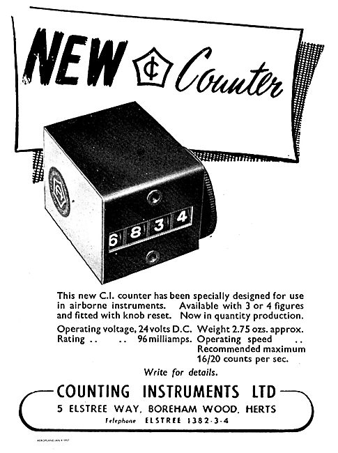 Counting Instruments 24 Volt DC CI Counter                       