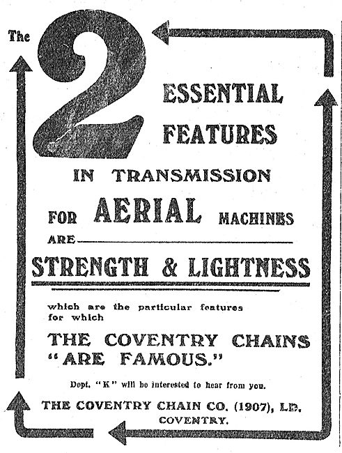 Coventry Chains Are Suitable For All Aerial Machines             