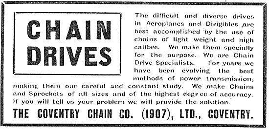 The Coventry Chain Co For Aeroplane Chains                       