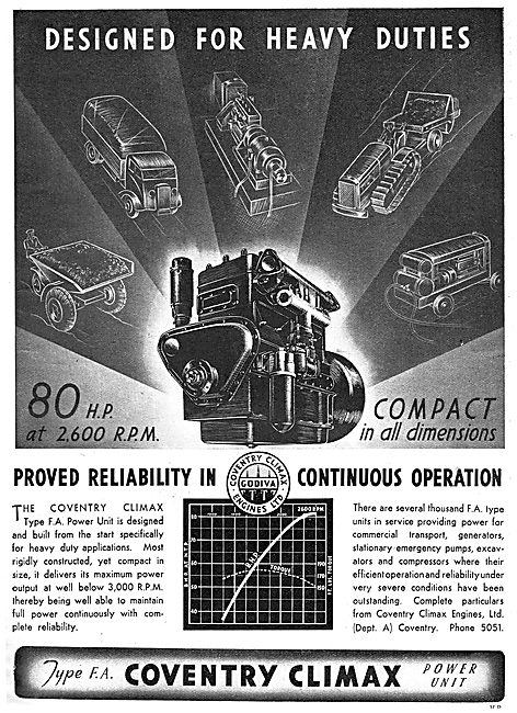 Coventry Climax FA Power Unit: Industrial Engine                 