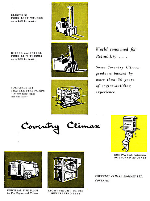 Coventry Climax Industrial Engines 1959                          