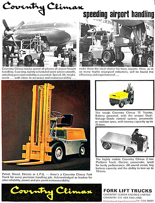 Coventry Climax Ground Handling Vehicles                         