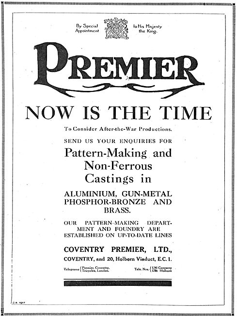 Coventry Premier Ltd. Aeronautical Component Manufacturers       