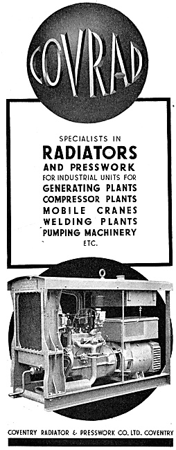 Coventry Radiator & Pressworks. - Generators & Welding Plant     