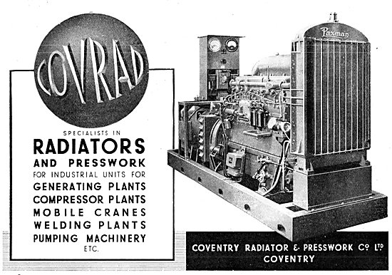 Coventry Radiator & Pressworks Engineering Machinery             