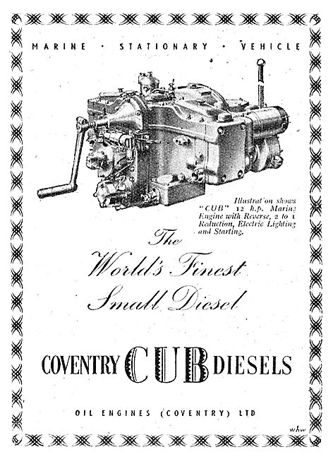 Coventry Cub Diesel Engine                                       