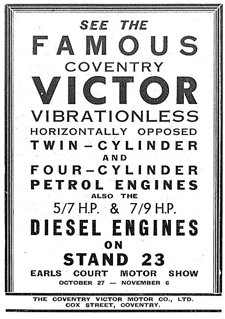 Coventry Victor Small Industrial Diesel & Petrol Engines         