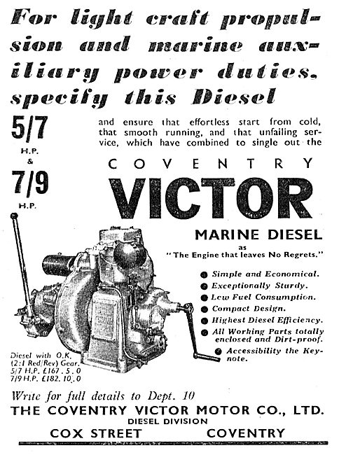Coventry Victor Marine Diesel                                    