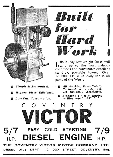 Coventry Victor Stationary Diesel Engines                        