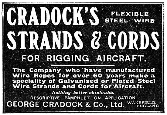 George Cradock. Craddock's Strands & Cords For Aircraft Rigging  
