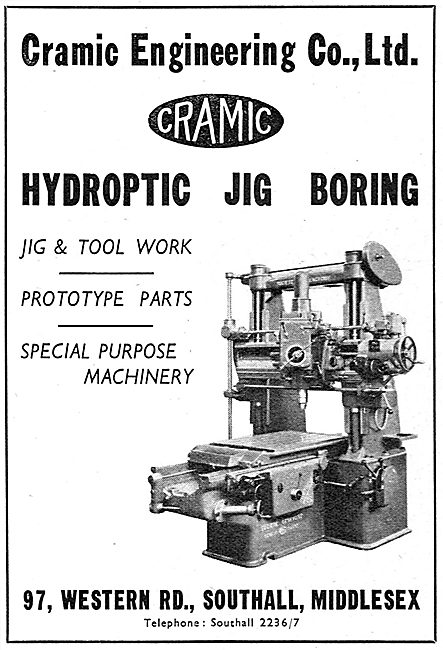 Cramic Engineering  Hydroptic Jig Boring 1939                    