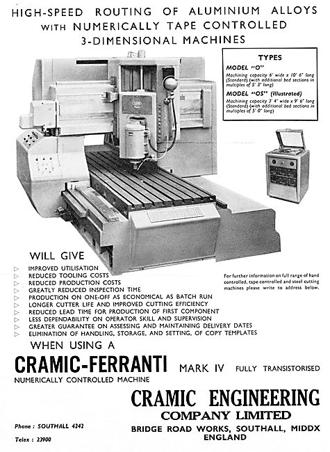 Cramic-Ferranti Mk IV Transistorised Numericall Controlled       