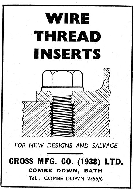 Cross MFG Wire Thread Inserts                                    