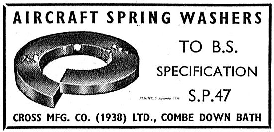 Cross MFG BS Spec Spring washers For Aircraft                    