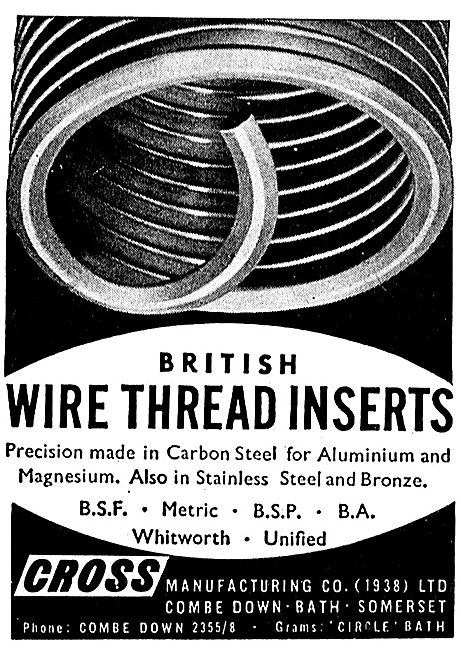 Cross British Wire Thread Inserts                                