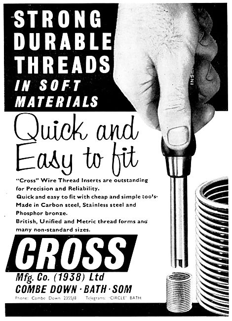 Cross Manufacturing - Thread Inserts, Washers & Springs          
