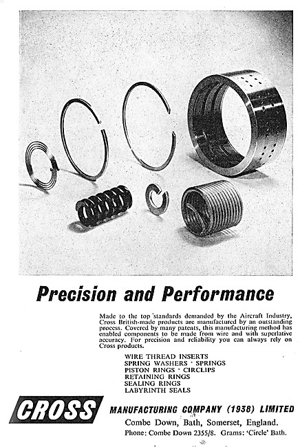 Cross Manufacturing Somerset. Springs, Washers & Sealing Rings   