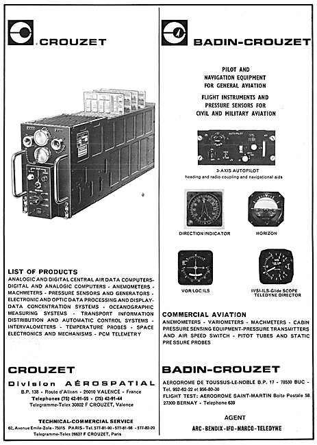 Crouzet Avionics & Instrument Test Equipment                     