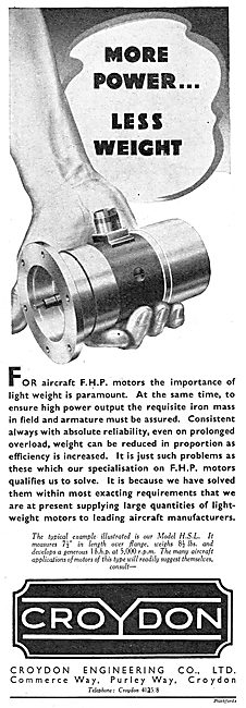 Croydon Engineering Aicraft Components                           