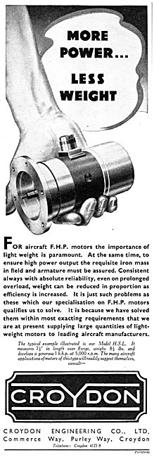 Croydon Engineering : Electrical Components For Aircraft         