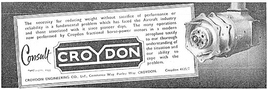 Croydon Engineering Electric Motors For Aircraft                 