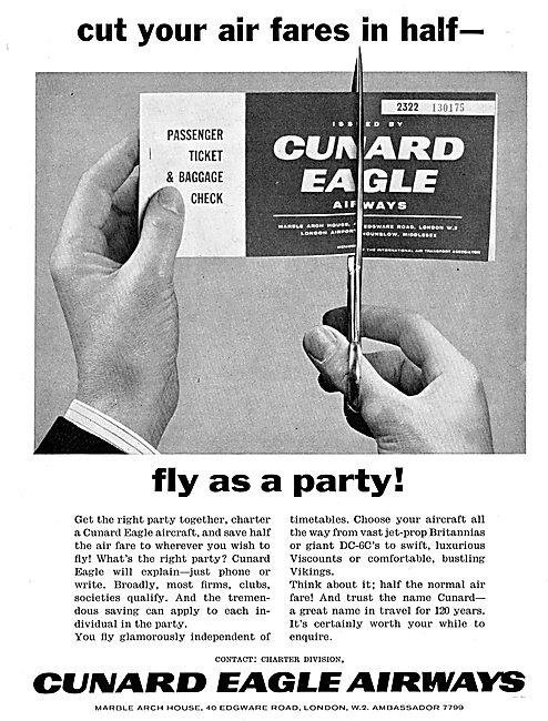 Cunard Eagle Airways - Charter Services                          