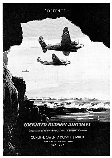 Cunliffe-Owen Manufactruring Lockheed Hudsons For Coastal Command