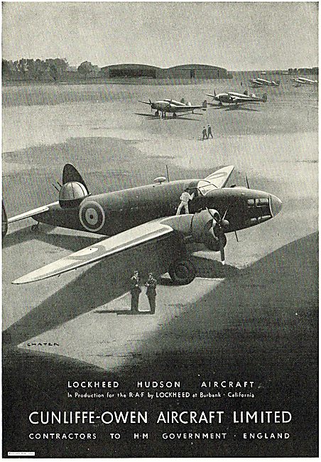 Cunliffe-Owen Builders Of The Lockheed Hudson Aircraft           