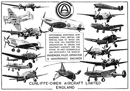 Cunliffe-Owen Aircraft Constructors                              