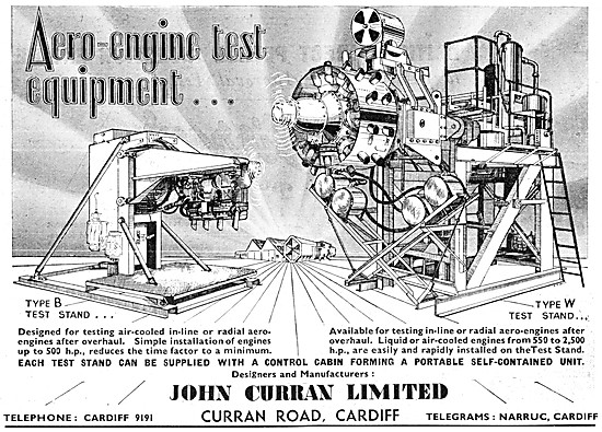 John Curran Aero Engine Test Equipment                           