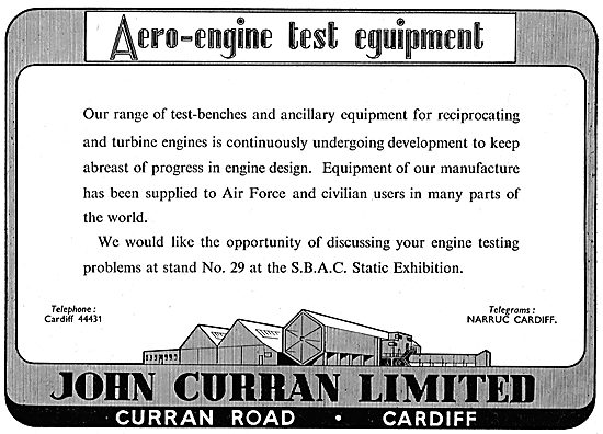 John Curran Aero Engine Test Equipment                           