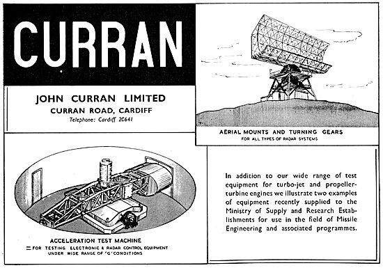 Curran Aero Engine Test Equipment - Centrifuge & Radar Mounts    