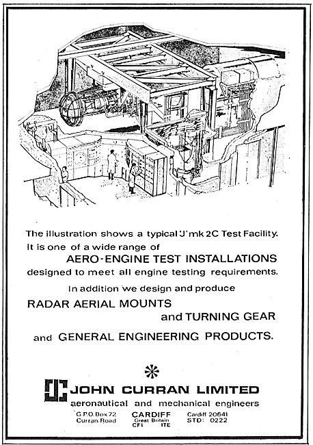 John Curran Aero Engine Test Installations                       