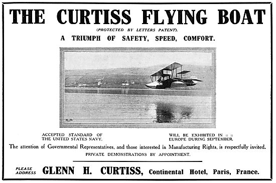 Curtiss Flying Boats 1913                                        