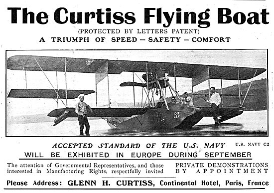 The Curtiss Flying Boat - Accepted Standard Of The US Navy       