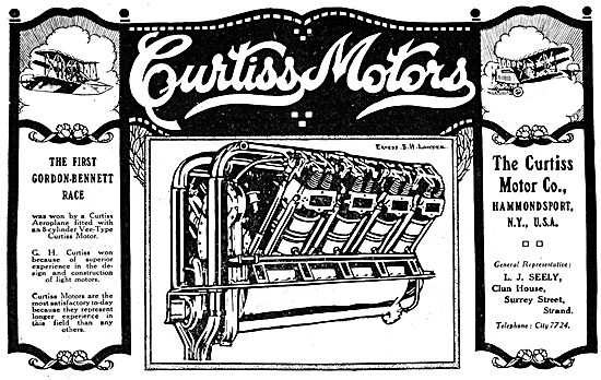 Curtiss Aero Engines 1915                                        
