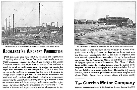 Curtiss Motor Co - Accelerating Aircraft Production              