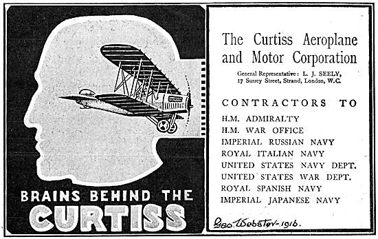 Curtiss Aircraft 1916                                            