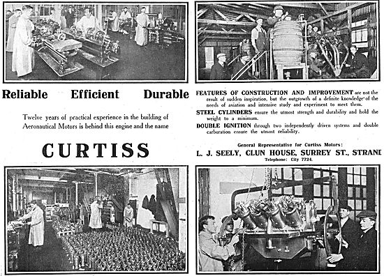 Curtiss Aeroplanes & Engines. Reliable, Efficient & Durable      