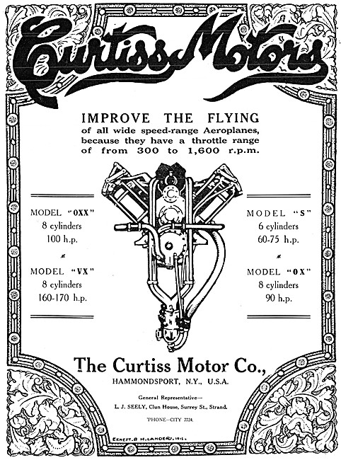 Curtiss Aero Engines - Curtiss Model OXX - Model VX - Model OX   