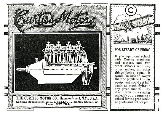 Curtiss Motors Aeroplanes & Aero Engines                         