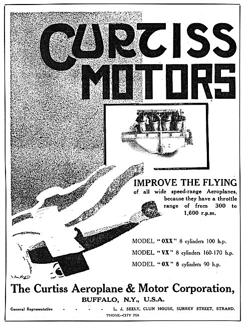 Curtiss Aero Engines 1916                                        