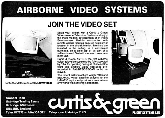 Curtiss & Green Aircraft Video & Audio Systems                   