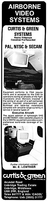 Curtiss & Green Airborne Video Systems                           